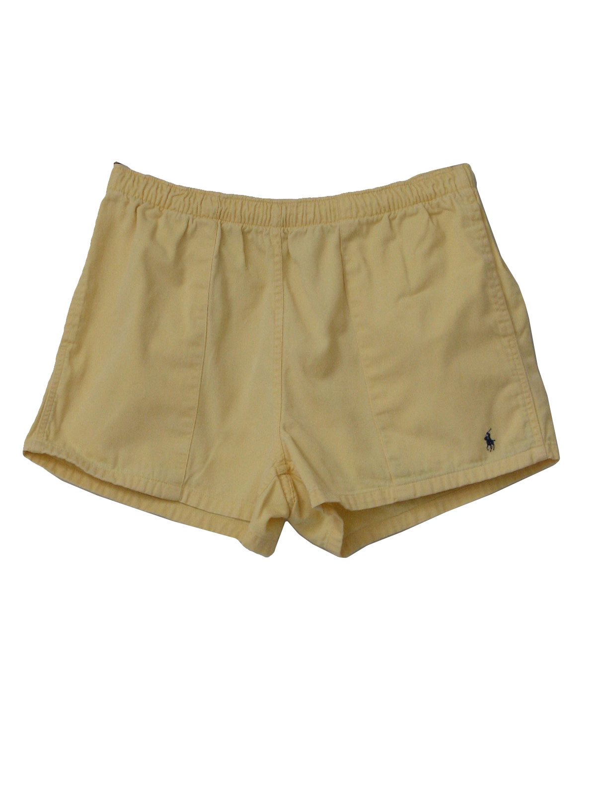 90's Polo Shorts: 90s -Polo- Mens dull yellow thick cotton wicked 90s ...