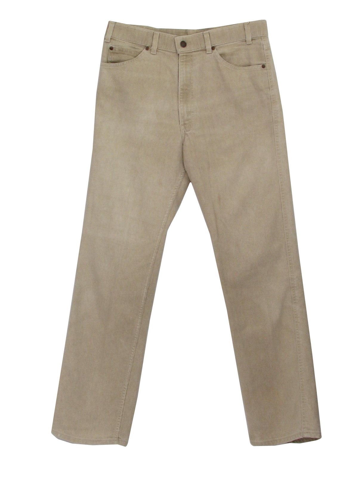 80's Levis Pants: 80s -Levis- Mens very light tan straight leg cotton ...