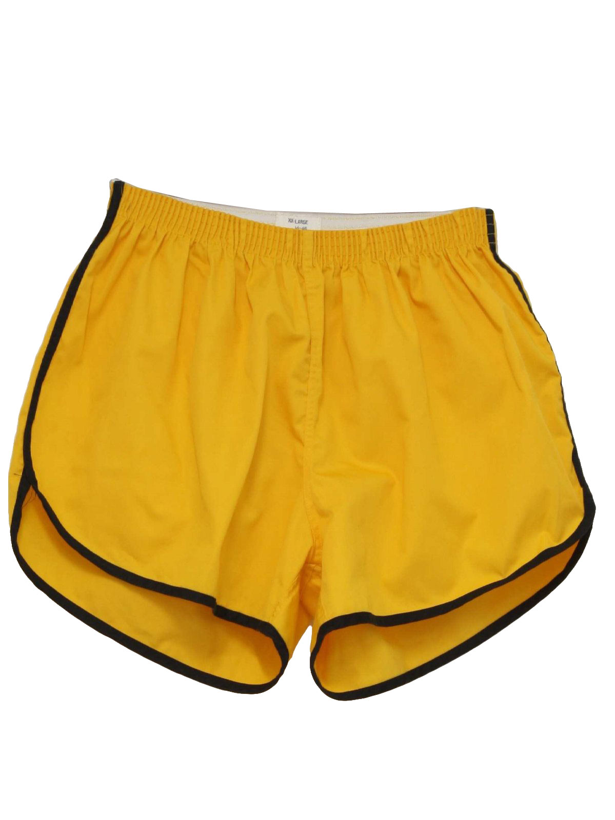 Eighties Vintage Shorts: 80s -Merrygarden- Mens yellow and black seam ...