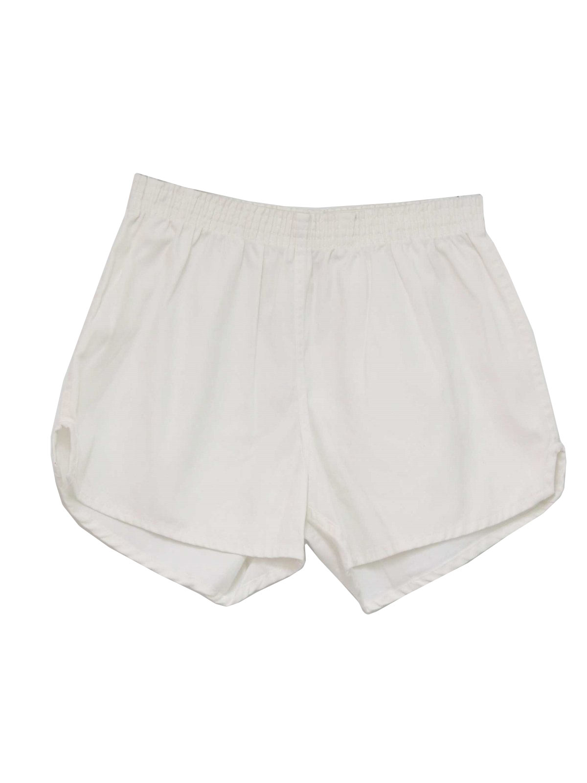 1980s Vintage Shorts: 80s -Soffe- Mens white polyester and cotton ...