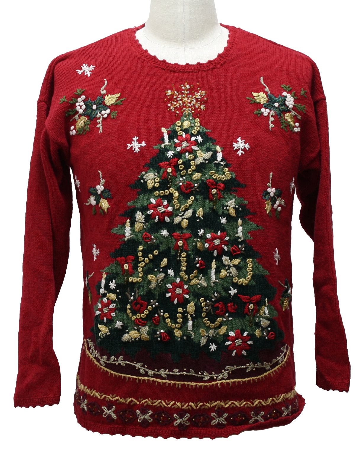 Ugly Christmas Sweater: -Carolina Colours- Unisex red background cotton ...