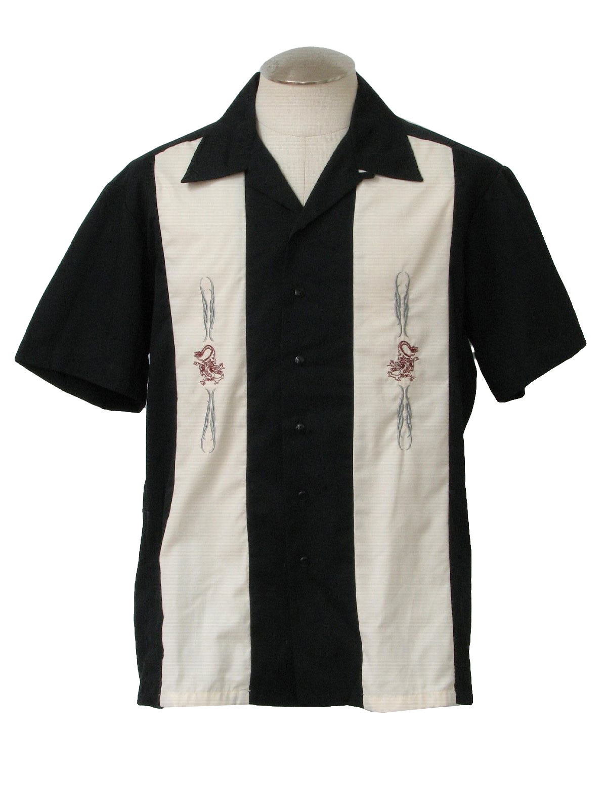 Kennington 80's Vintage Shirt: 80s -Kennington- Mens black, cream ...