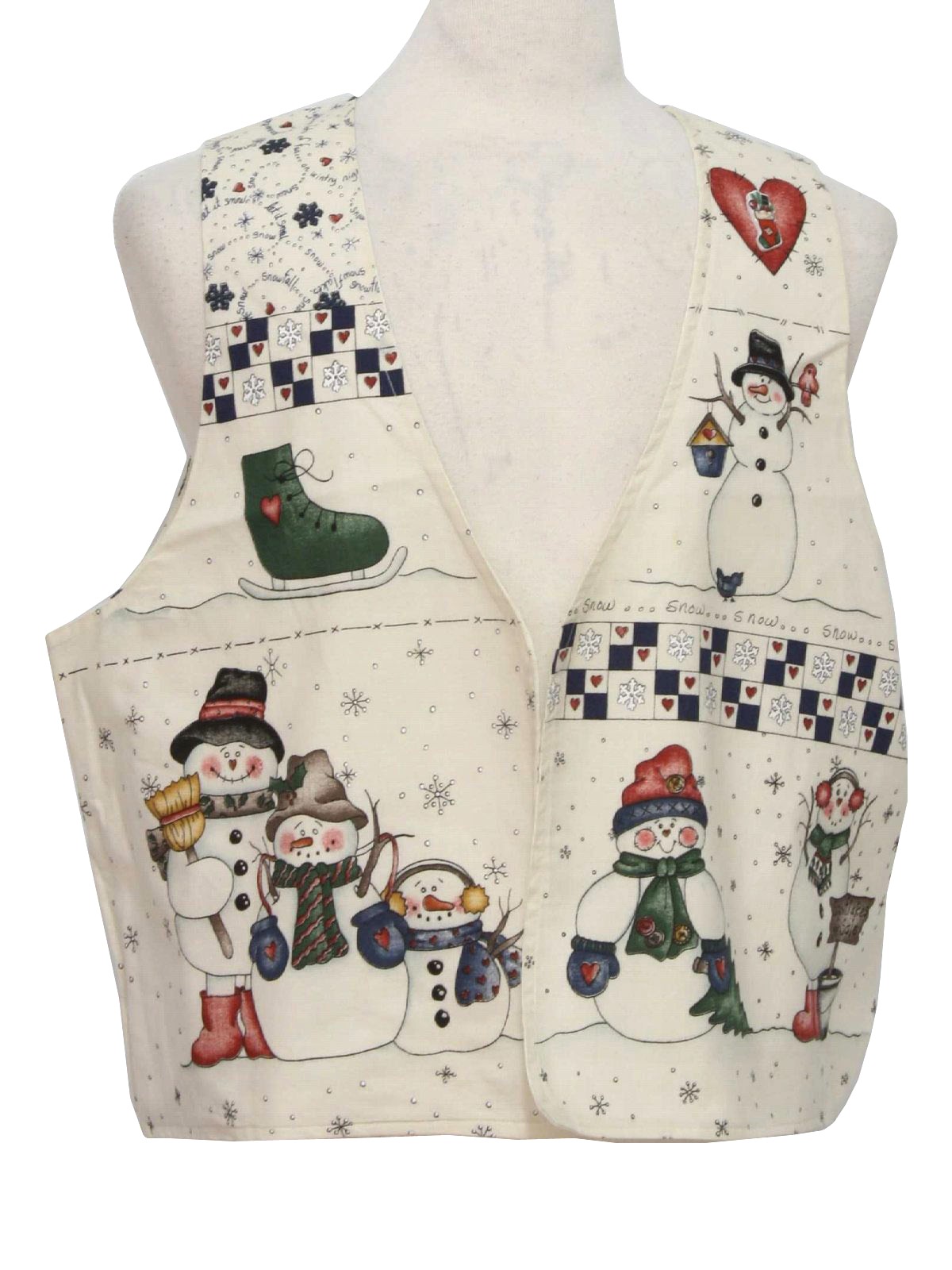 Kids Ugly Christmas Vest to Wear Over Your Sweater 80s Style Nut