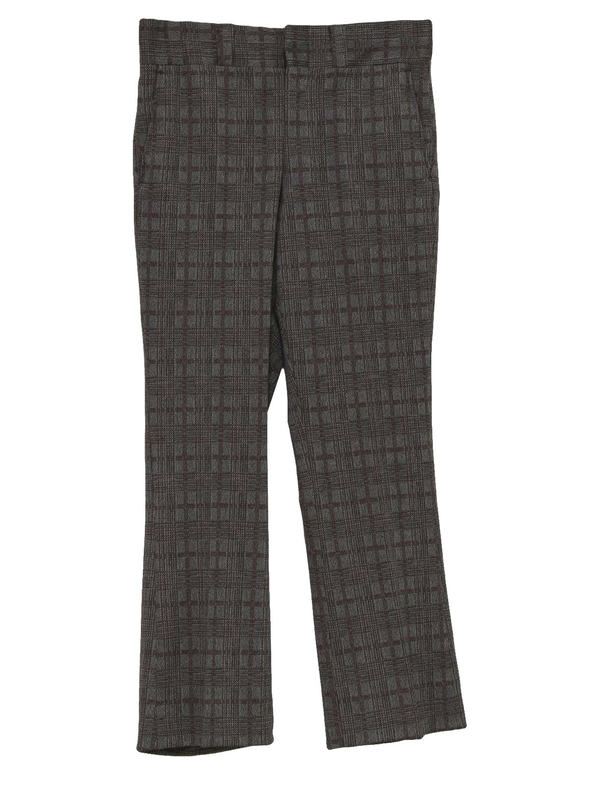 1970s Vintage Flared Pants / Flares: 70s -No Label- Mens heather grays ...