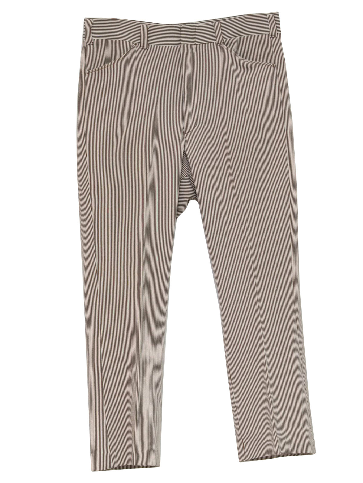 1970s Vintage Flared Pants / Flares: 70s -Unreadable Label- Mens brown ...