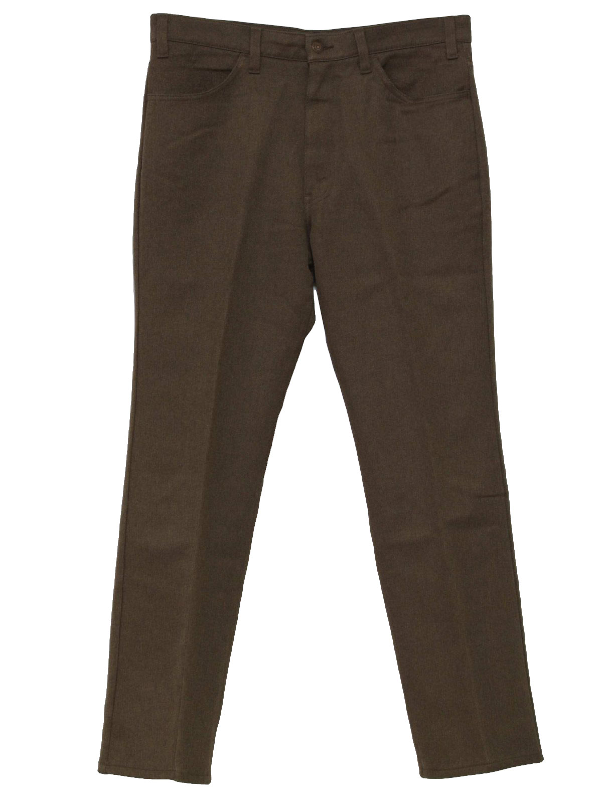 70s Retro Pants: 70s -Levis- Mens heathered brown straight leg ...