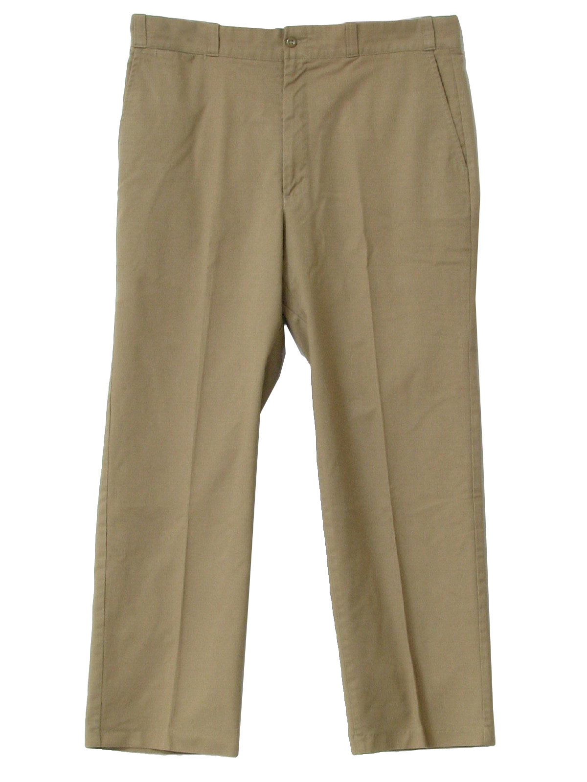 Vintage Sears 1980s Pants: 80s -Sears- Mens tan cotton polyester blend ...