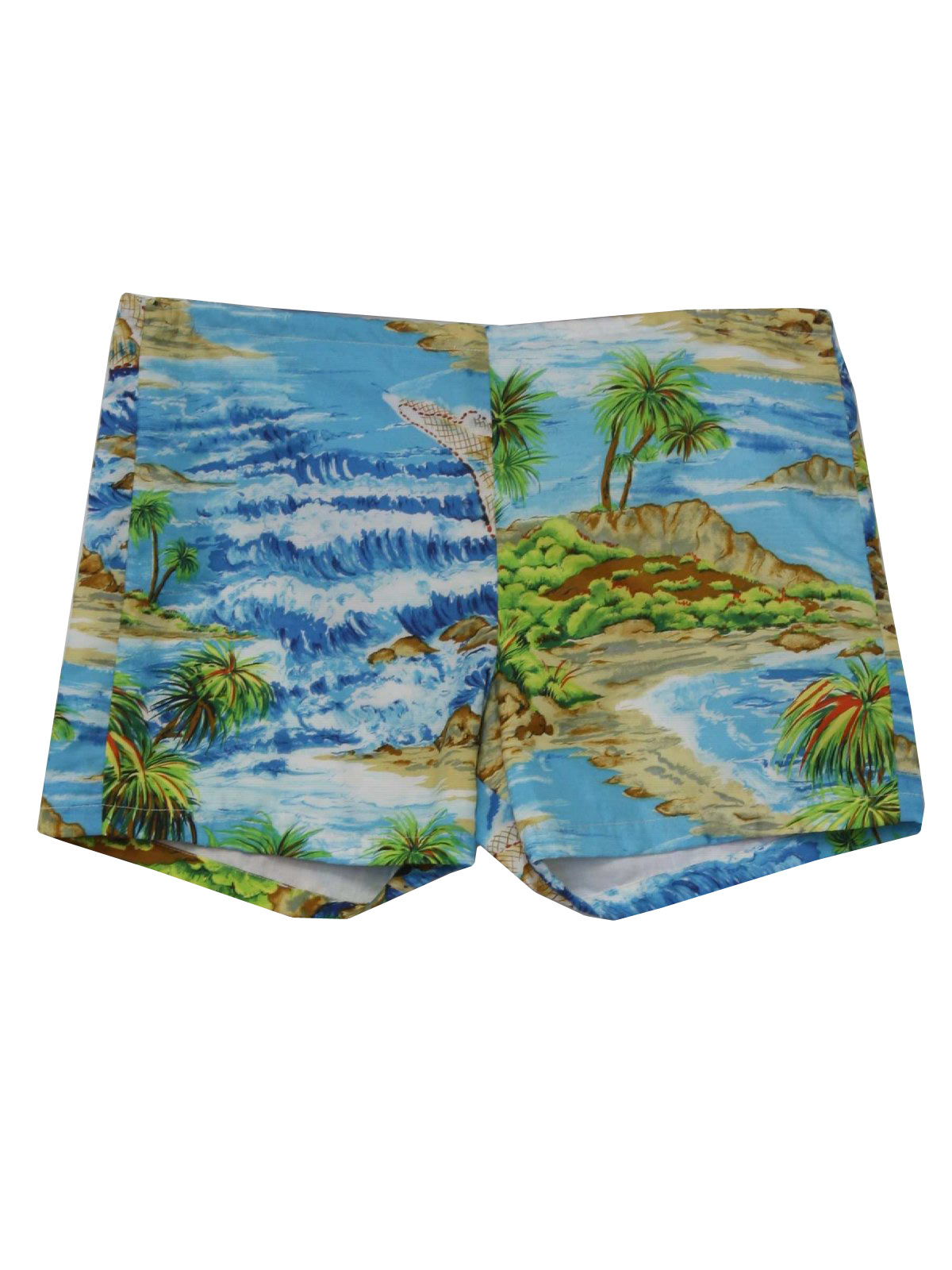 kai nani Hawaii 70's Vintage Shorts: 70s -kai nani Hawaii- Mens shaded