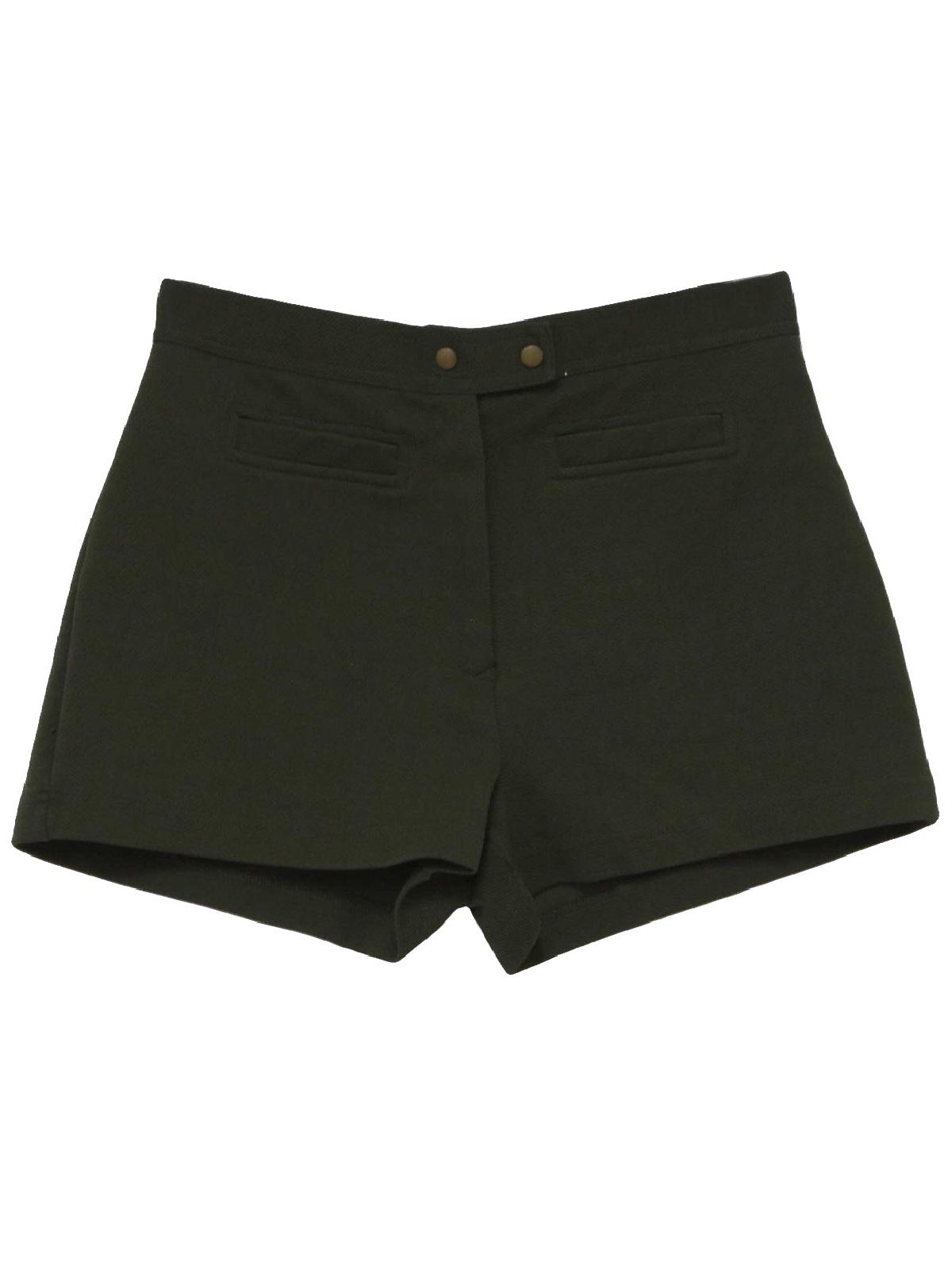 1990s Currants Shorts: 90s -Currants- Womens dark brown textured ...