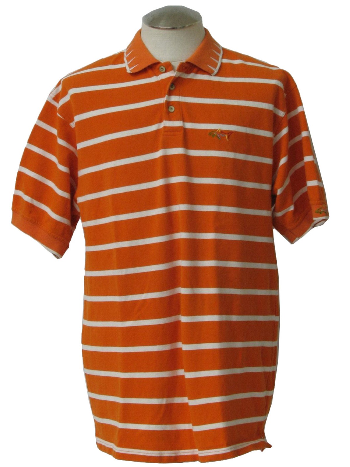 1990 s Vintage Greg Norman Shirt 90s Greg Norman Mens orange