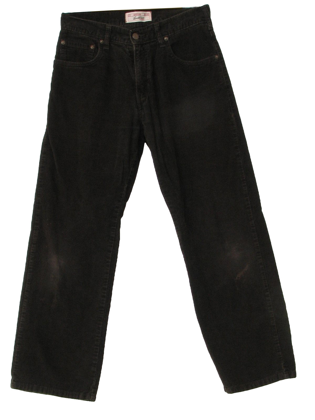 Vintage 1990's Pants: 90s -Levis- Mens dark brown cotton standard wale ...