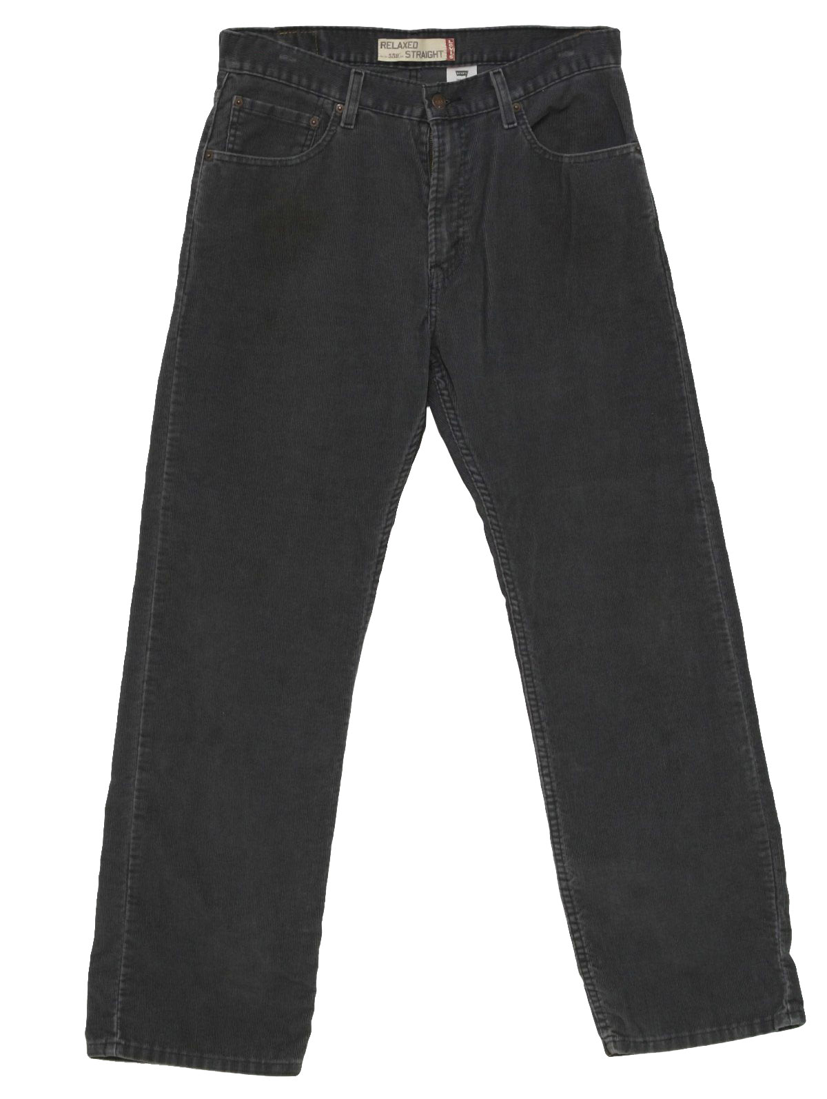 Vintage Levis 90's Pants: 90s -Levis- Mens dark gray cotton polyester ...