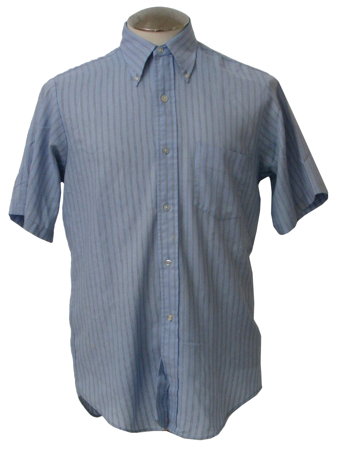 1970s Vintage Shirt: 70s -Cambridge- Mens short sleeve cotton shirt ...
