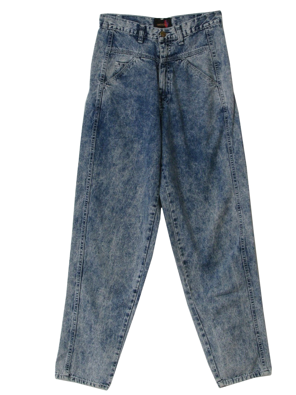 Vintage 80s Pants: 80s -Sasson- Womens dark blue cotton denim totally ...