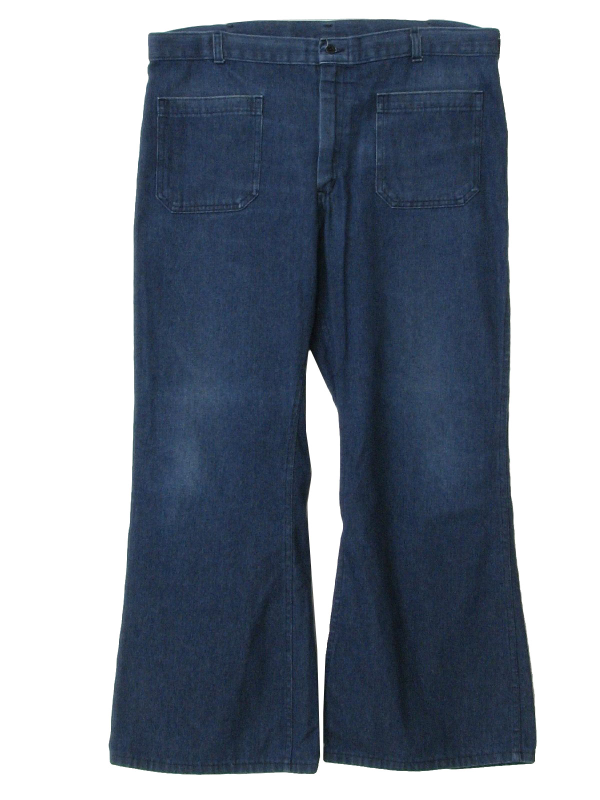 70s Bellbottom Pants (Navdungaree): 70s -Navdungaree- Mens blue cotton ...