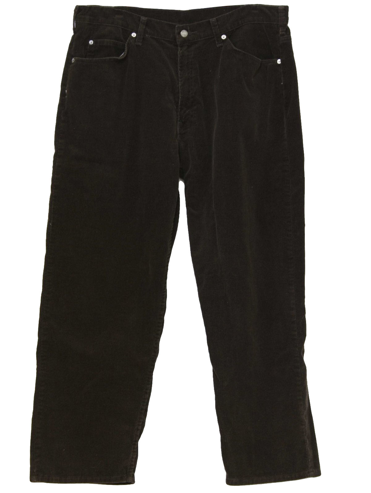 Levis 1990s Vintage Pants: 90s -Levis- Mens dark brown cotton polyester ...