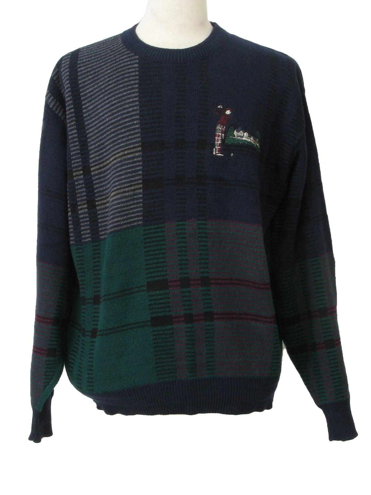 90s Sweater (Cypress Links): 90s -Cypress Links- Mens shaded blue, grey ...