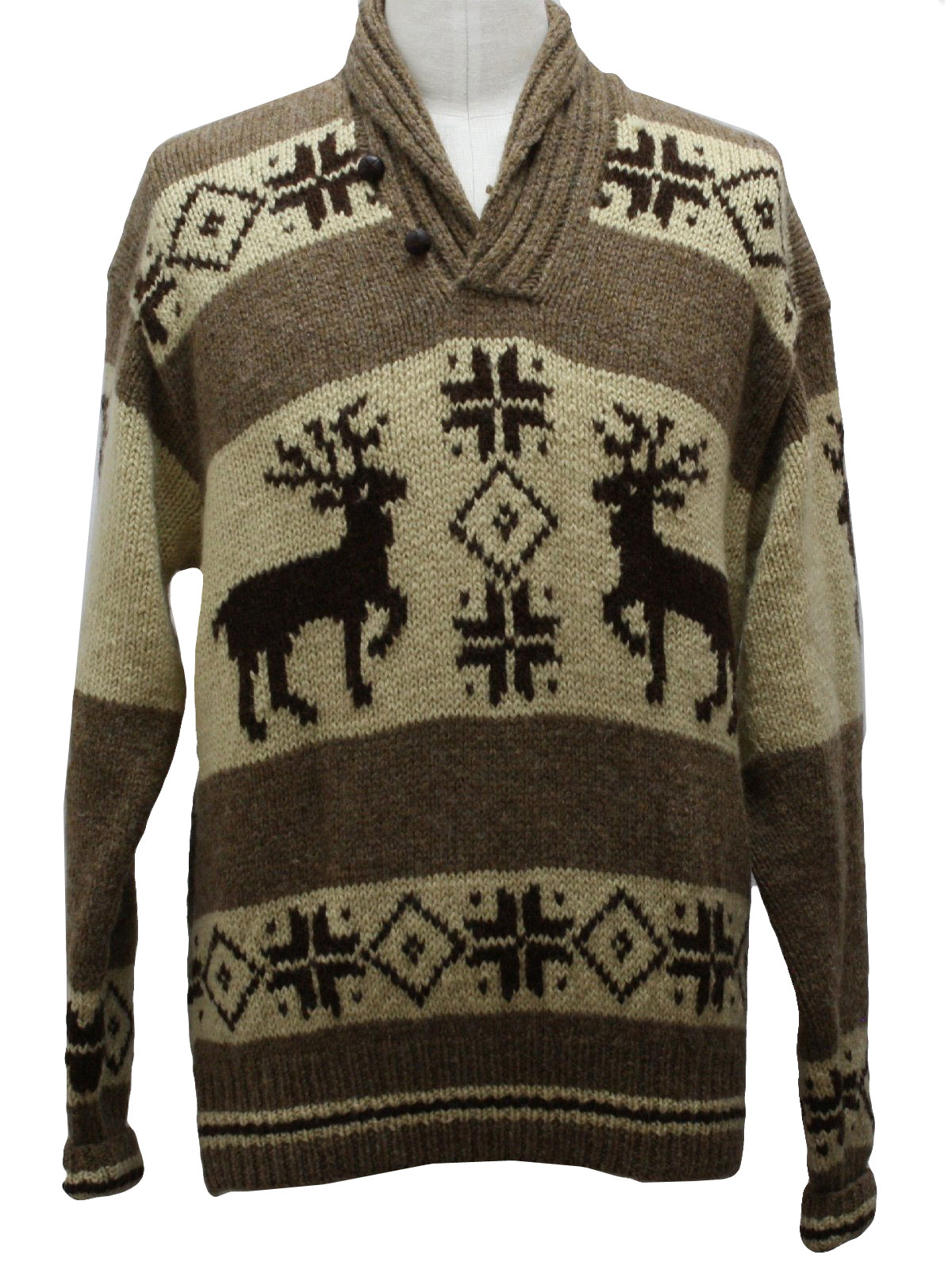 Vintage 50s / 60s Jersild Nordic Reindeer Ugly Sweater
