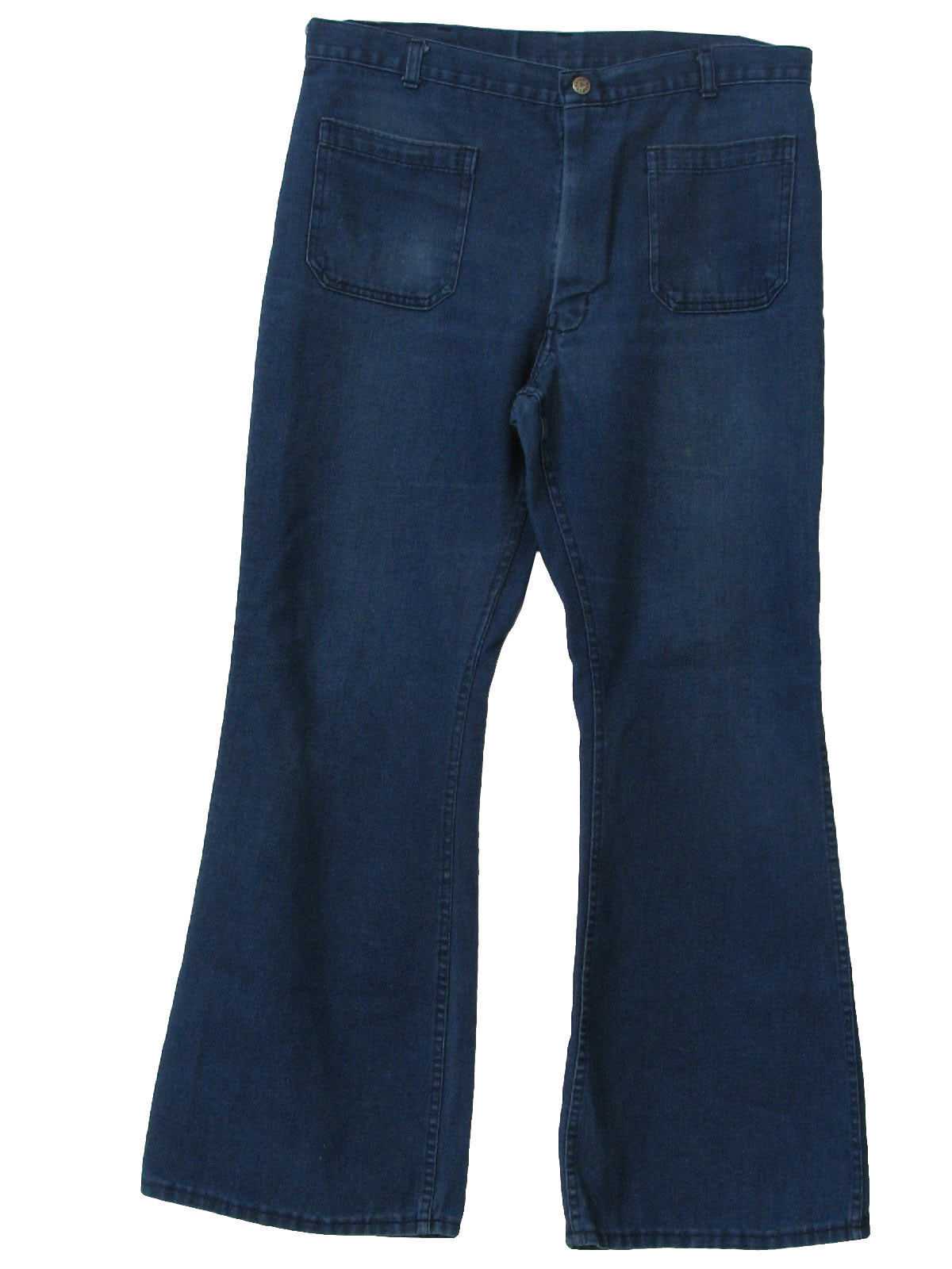 Vintage Seafarer 70's Bellbottom Pants: 70s -Seafarer- Mens blue cotton ...