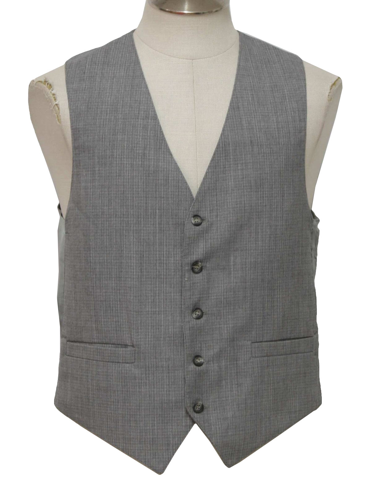 80s Suit (Missing Label): 80s -Missing Label- Mens shaded grey plaid ...