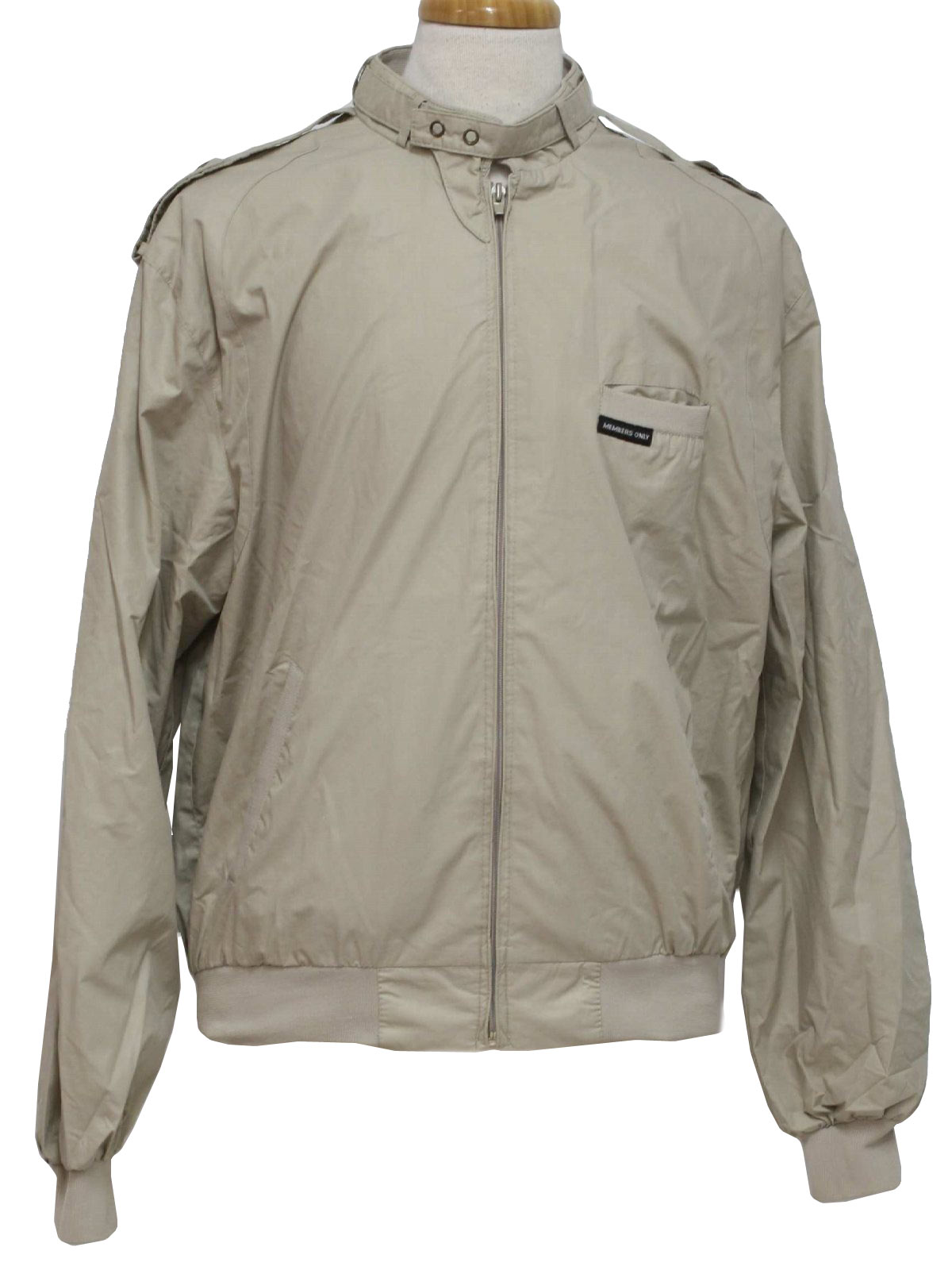 Retro 80s Jacket (Members Only) : 80s -Members Only- Mens tan cotton ...