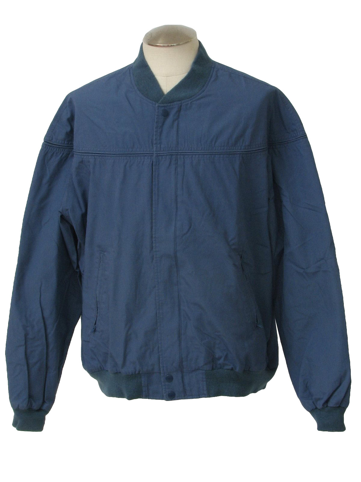 Retro Nineties Jacket: 90s -David Taylor- Mens periwinkle blue cotton ...