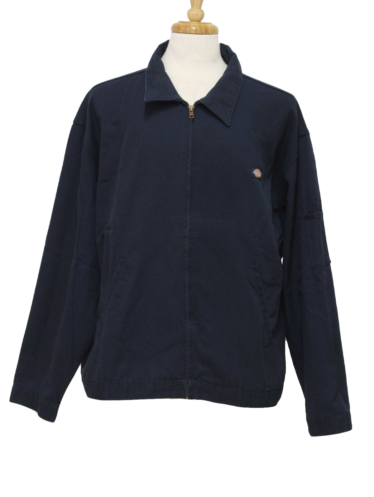 1990's Vintage Dickies Jacket: 90s -Dickies- Mens navy blue polyester ...