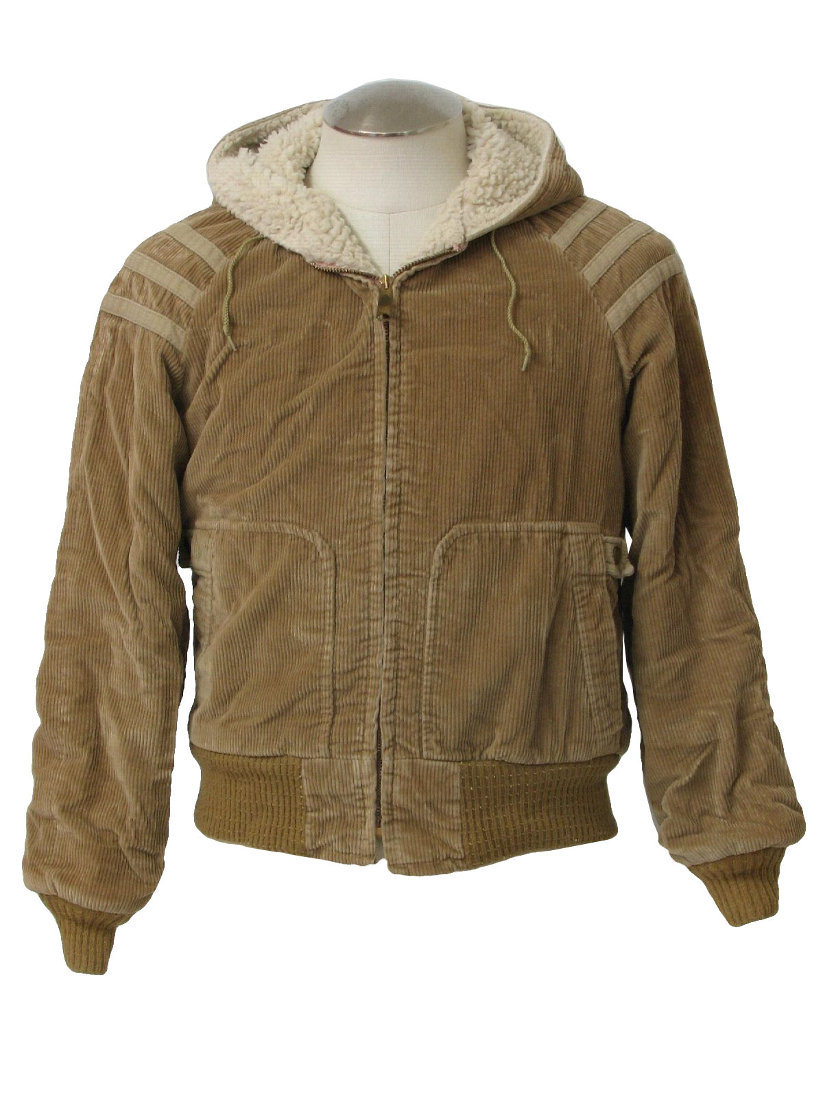 Retro 1980s Jacket: 80s -Missing Label- Unisex tan cotton polyester ...