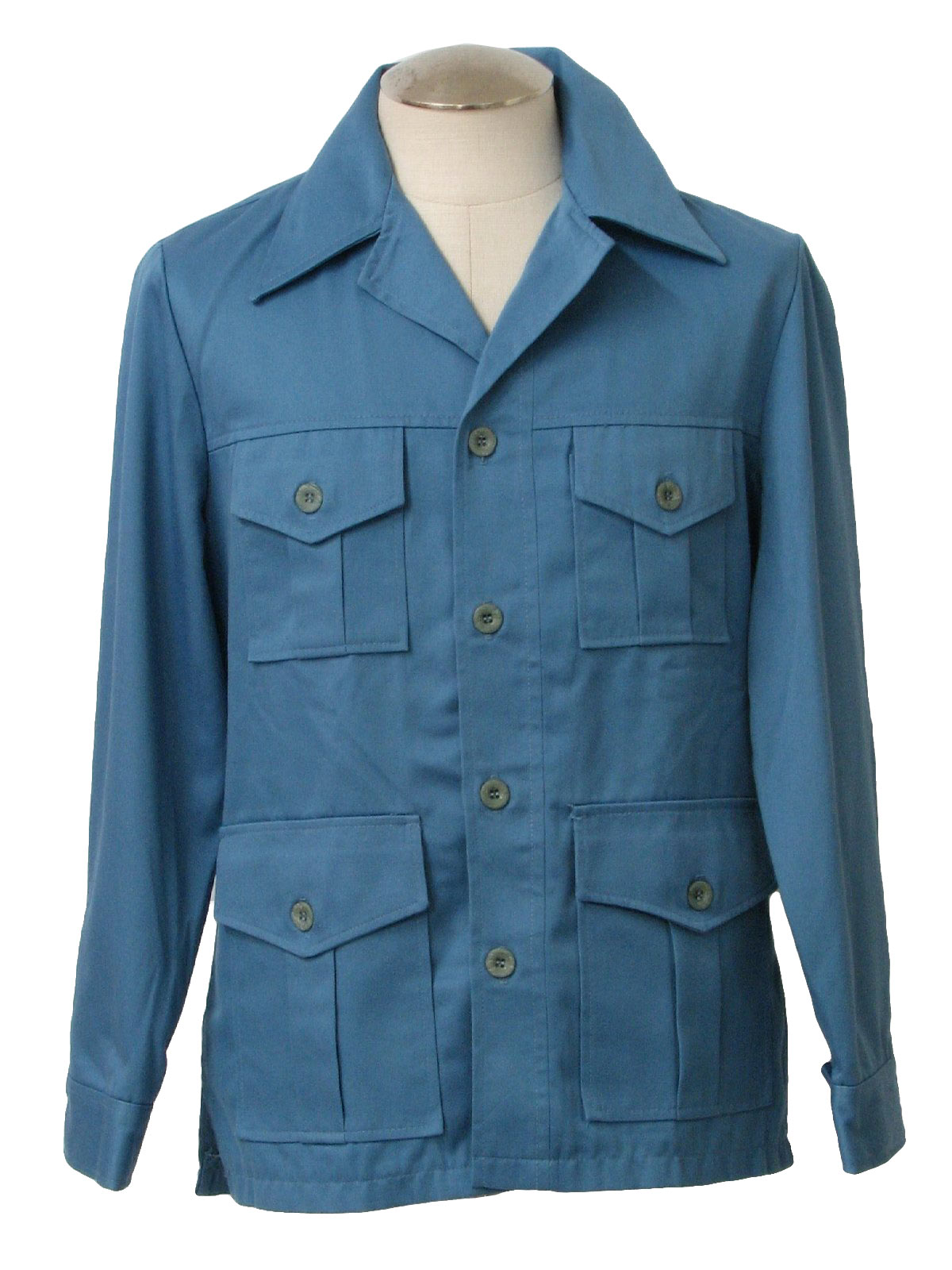 Download Vintage Haggar 1970s Jacket: 70s -Haggar- Mens baby blue ...