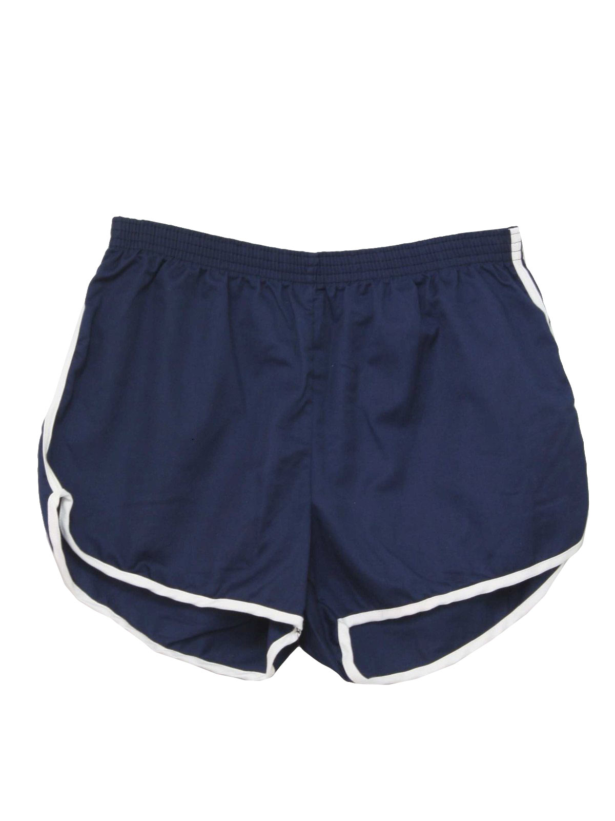 70's Missing Label Shorts: 70s -Missing Label- Mens blue and white ...