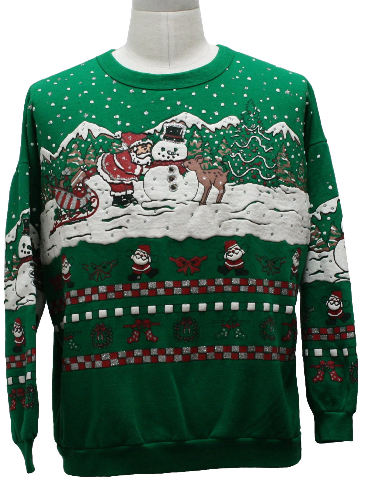 80s Vintage Variety Womens Ugly Christmas Sweatshirt 80s authentic