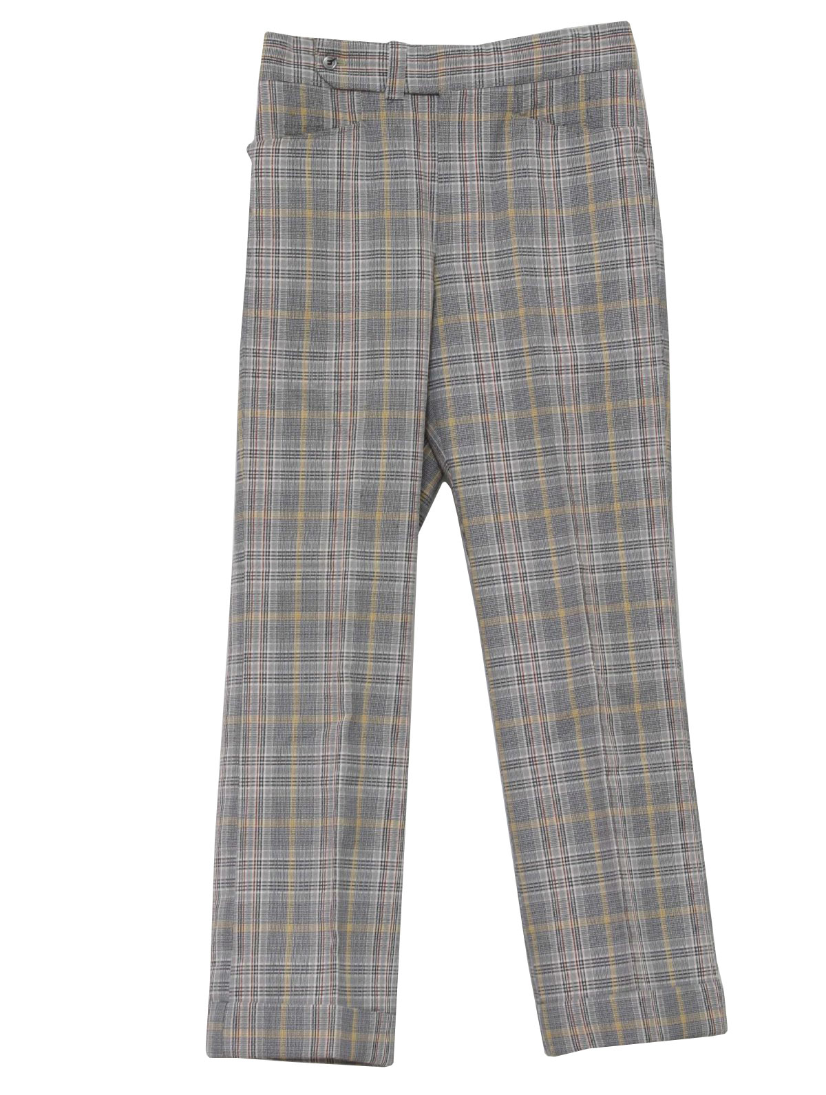 Vintage 1970's Flared Pants / Flares: 70s -Missing Label- Mens grey ...