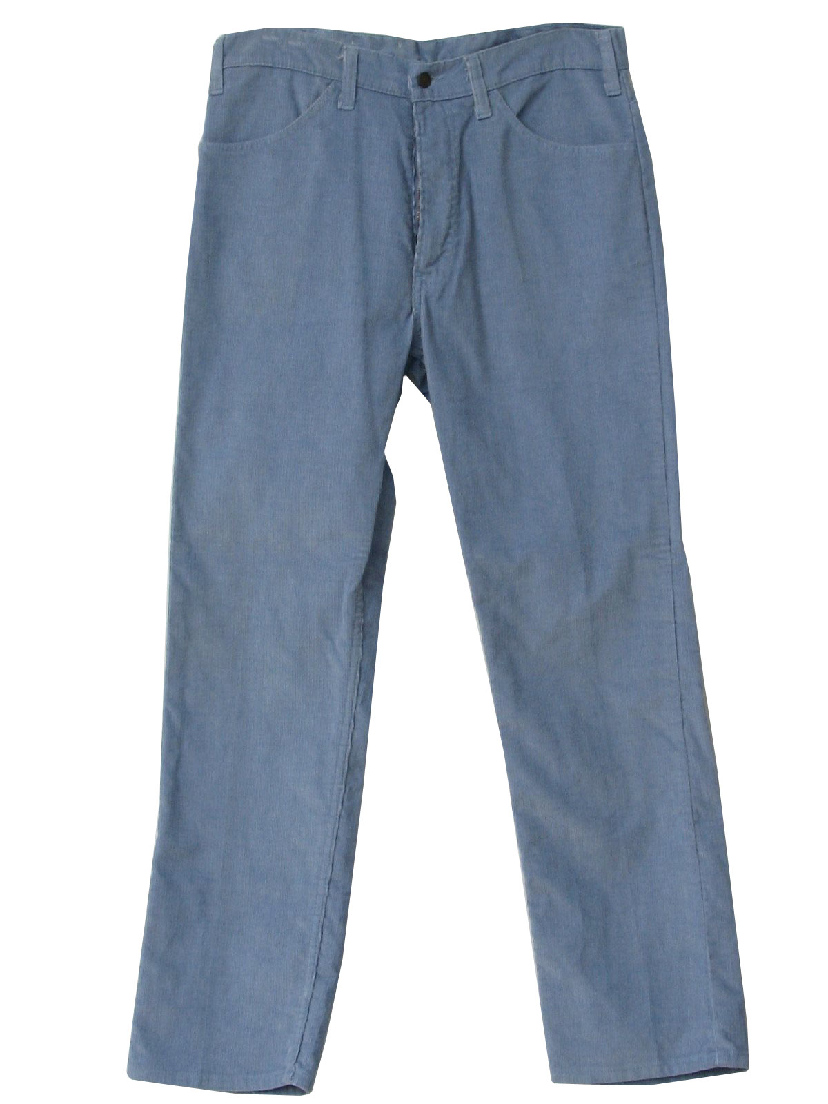 1980's Retro Pants: Early 80s -Levis- Mens pale blue cotton pinwale ...