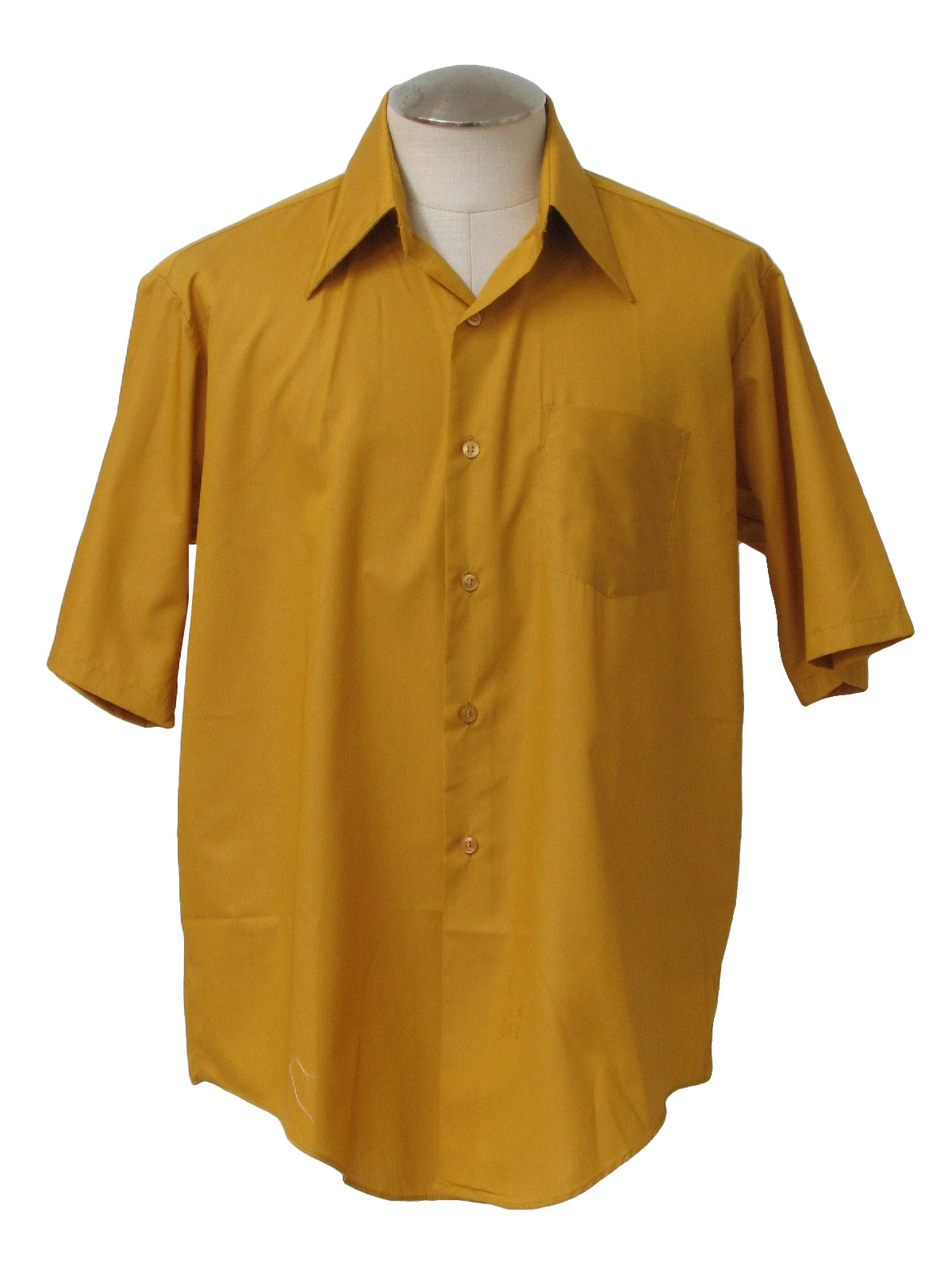 Sport Shirt Buttons (Collar / Sleeve / Front), Golden Yellow Color