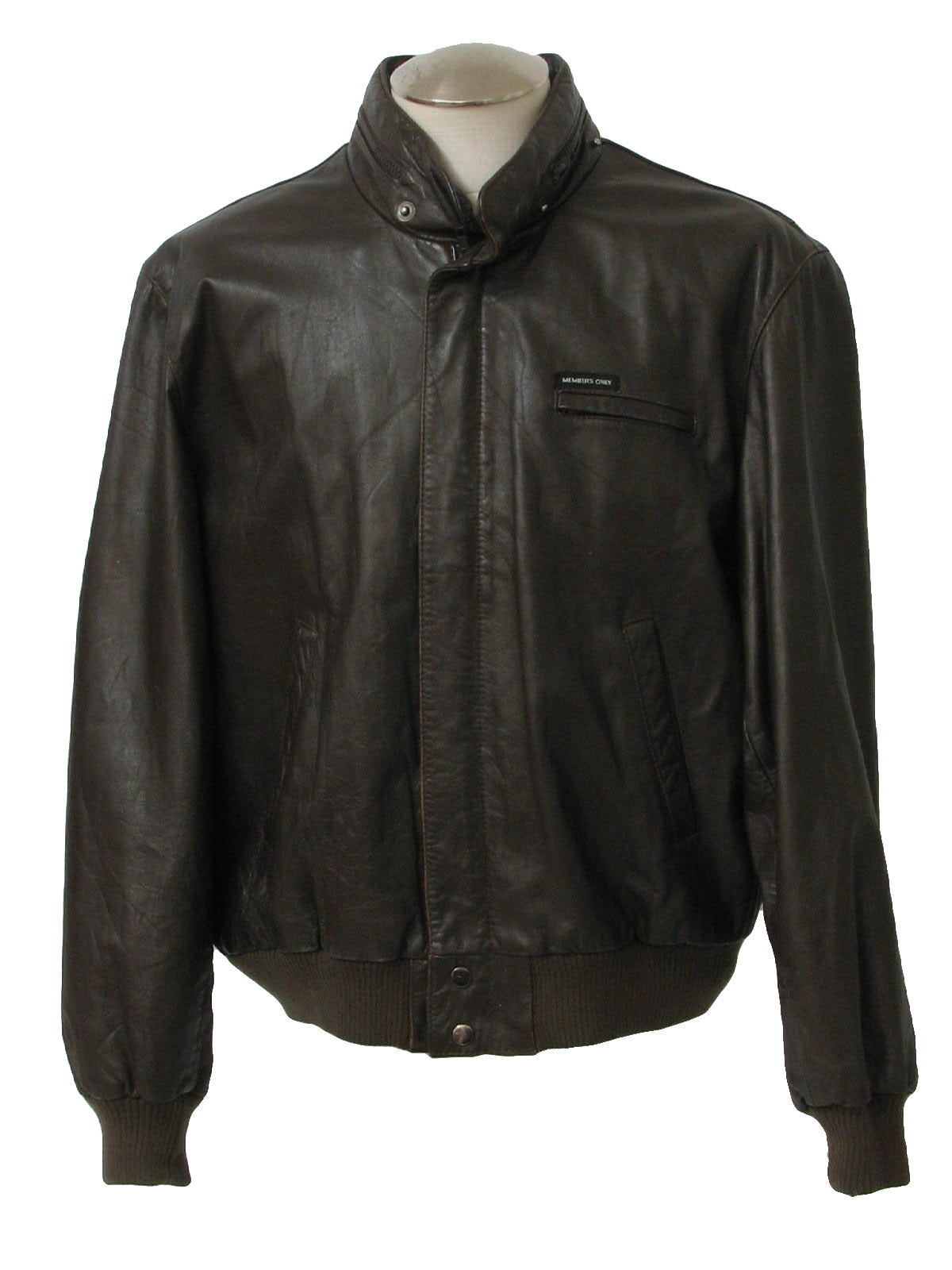 Retro 1990's Leather Jacket (Members Only) : 90s -Members Only- Mens ...