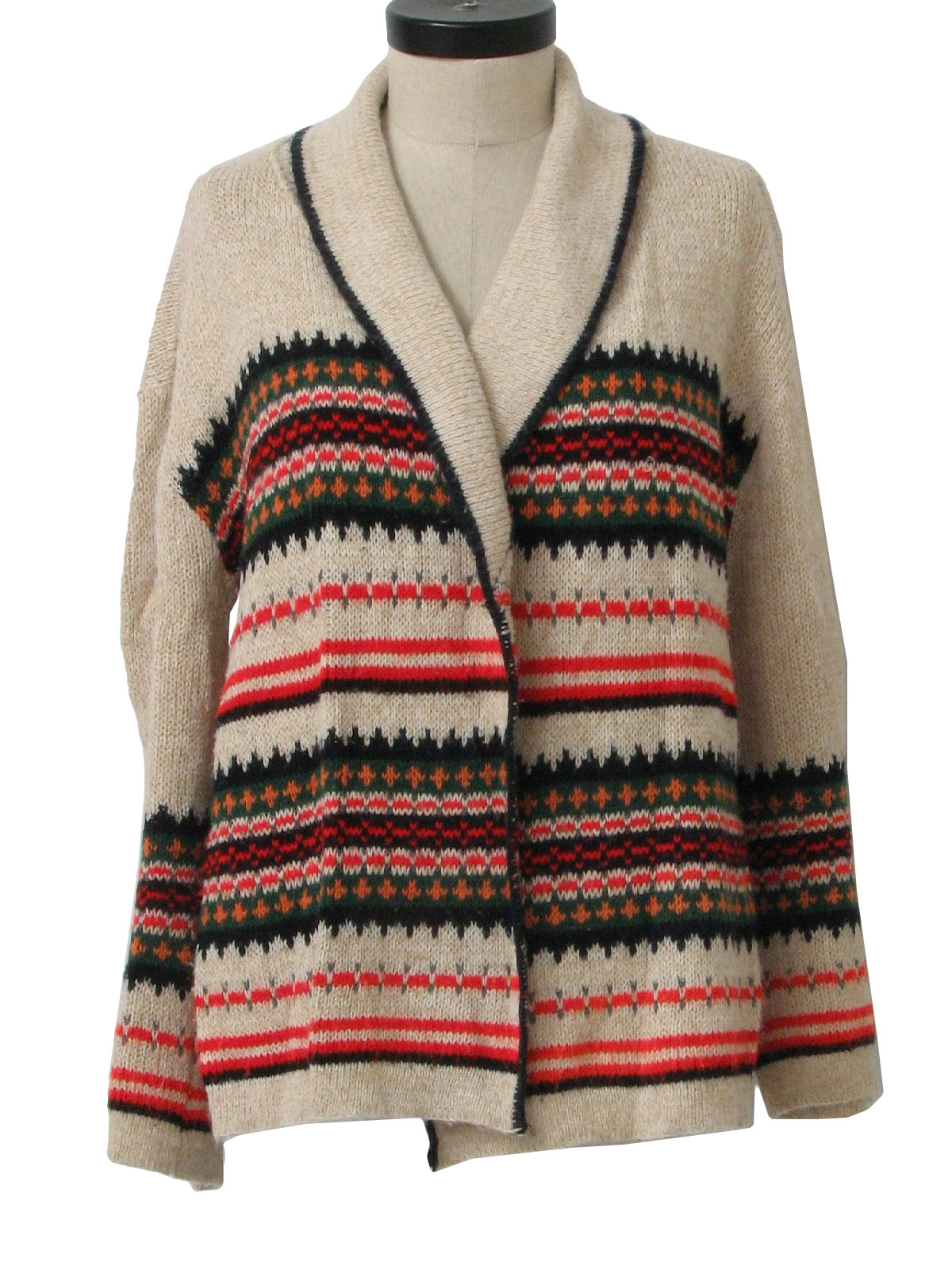 Retro 70s Caridgan Sweater (Missing Label) : 70s -Missing Label- Womens ...