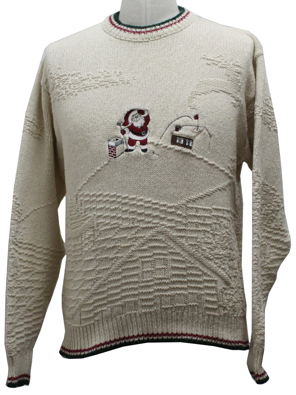 Retro 90s Mens Ugly Christmas Golf Sweater (Shenandoah) : 90s ...