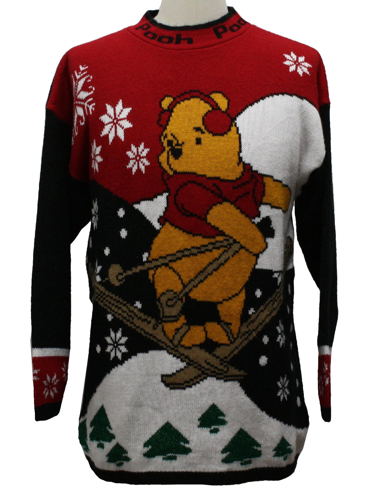 winnie the pooh ugly christmas sweater