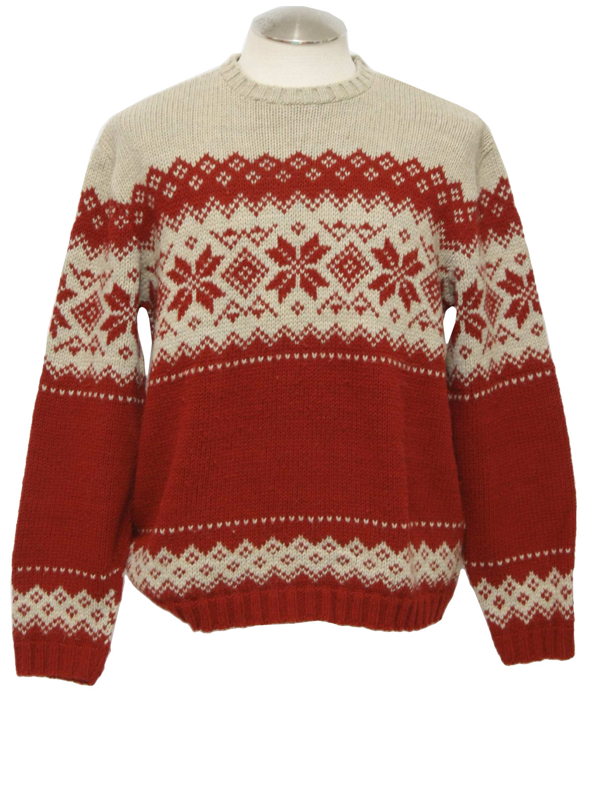 90's Arizona Jean Co. Sweater: 90s -Arizona Jean Co.- Mens dark red and ...
