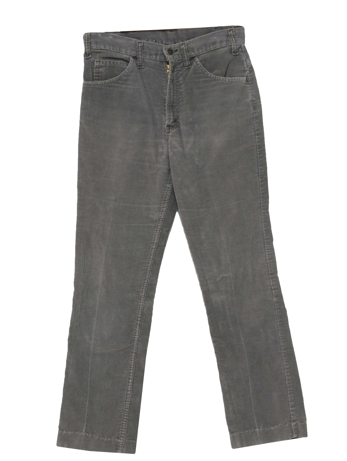 1980's Retro Pants: 80s -Levis- Mens medium gray cotton polyester ...