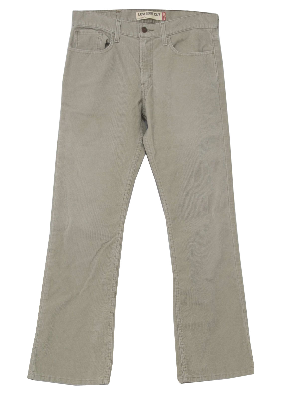 Vintage 90s Flared Pants / Flares: 90s -Levis- Mens light gray cotton ...
