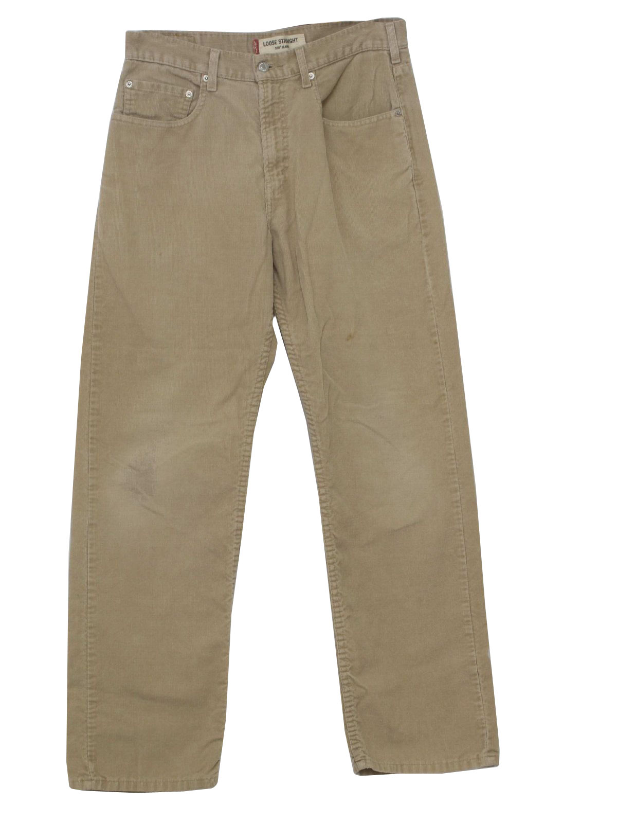 Levis 90's Vintage Pants: 90s -Levis- Mens beige cotton polyester ...