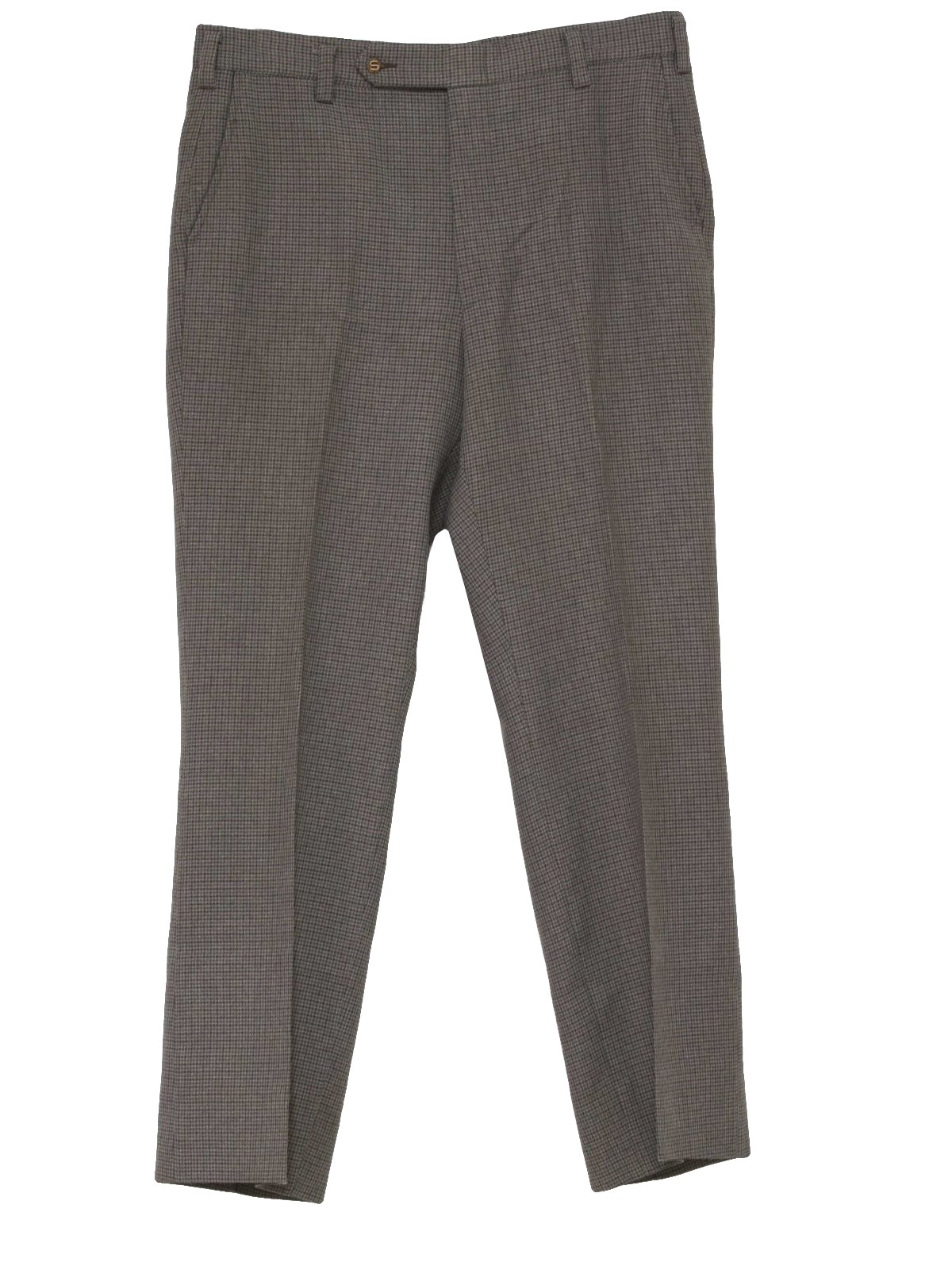 70s Pants (Sansabelt): 70s -Sansabelt- Mens heather grays, tiny woven ...