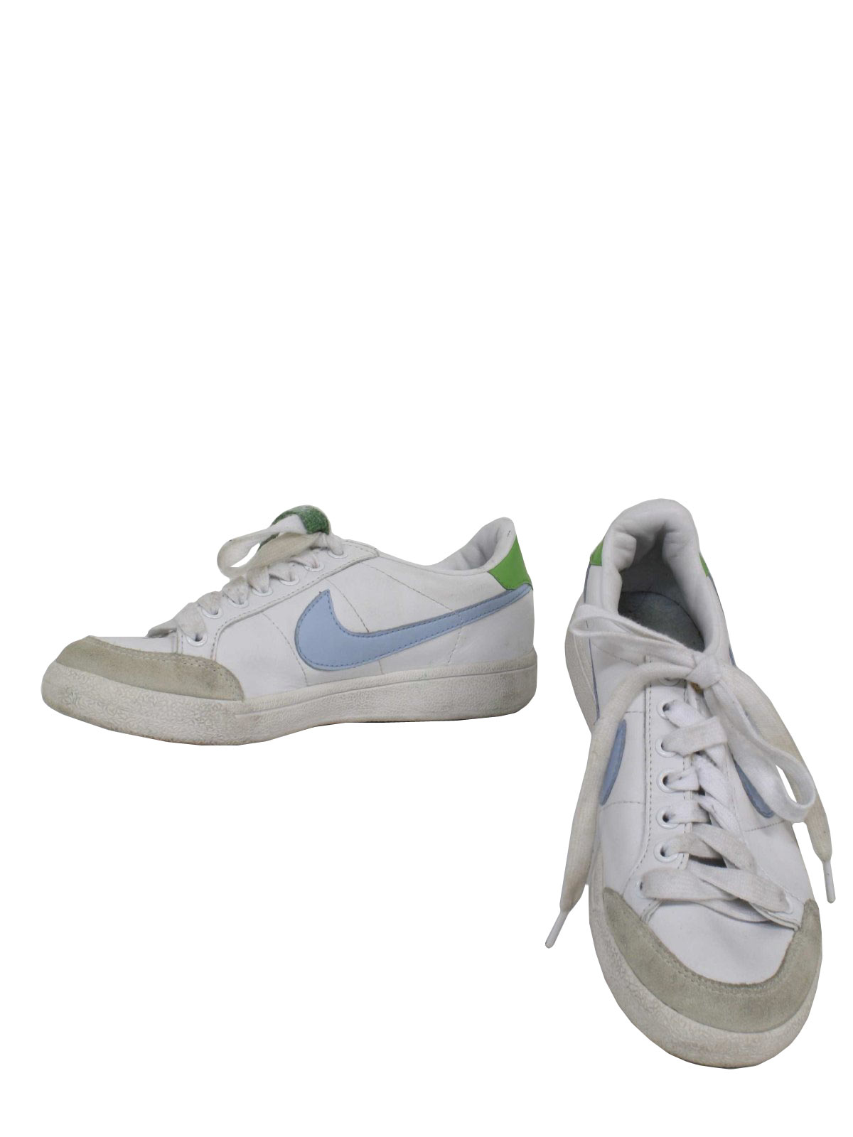 nike white shoes blue swoosh