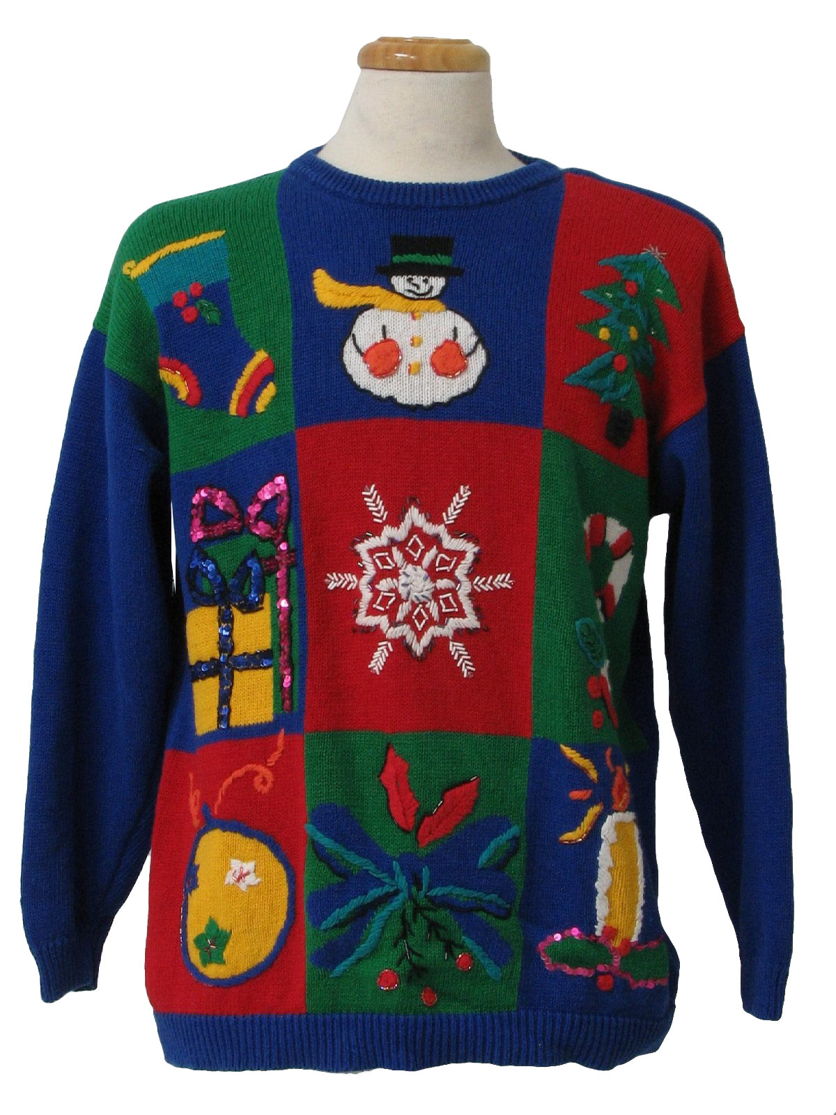 Ugly Christmas Sweater: -I.B. Diffusion- Unisex Blue, green, red and ...