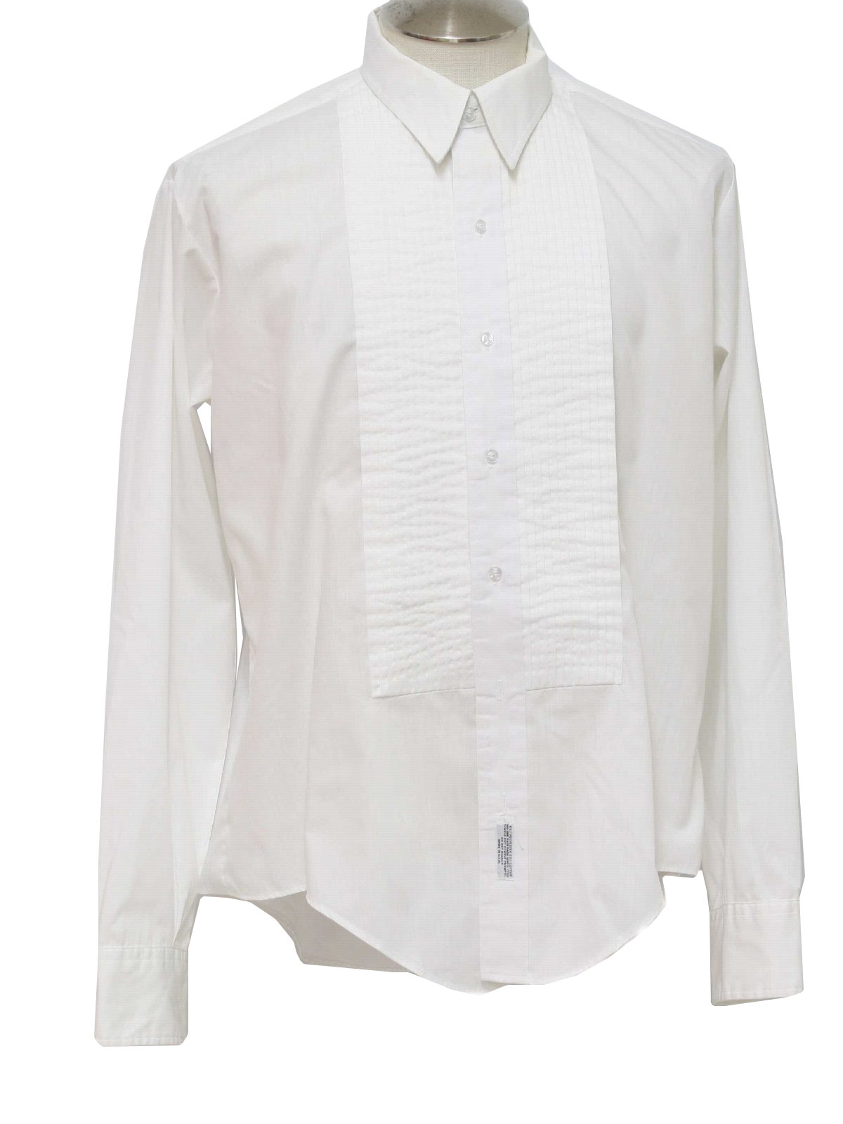 Wilshire Nineties Vintage Shirt: 90s -Wilshire- Mens white polyester ...