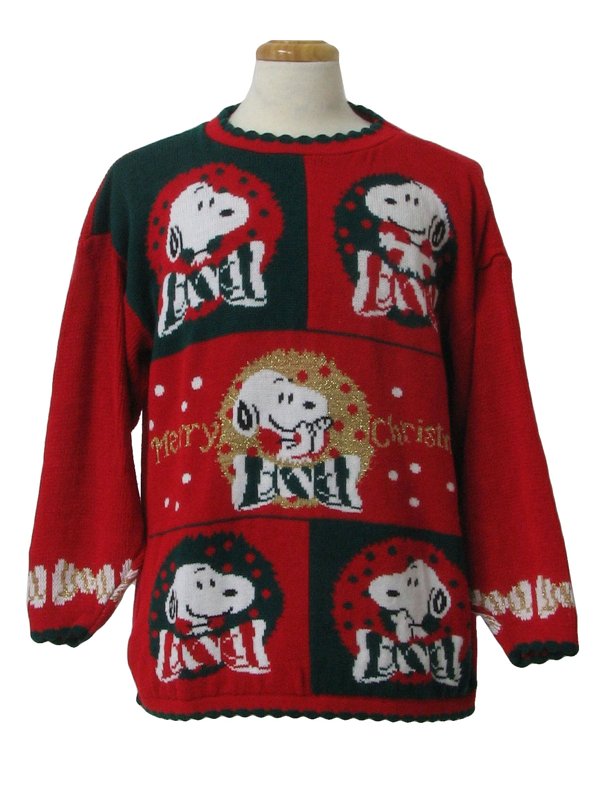 mens snoopy christmas sweater