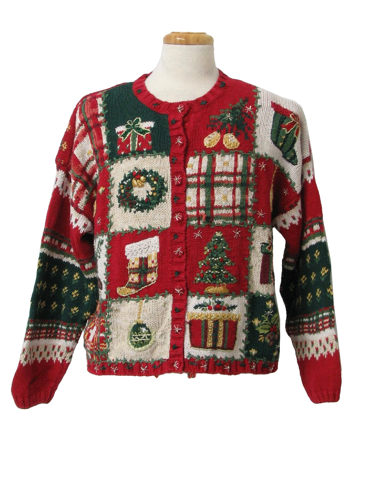 Womens Country Kitsch Ugly Christmas Sweater: -Heirloom Collectibles ...