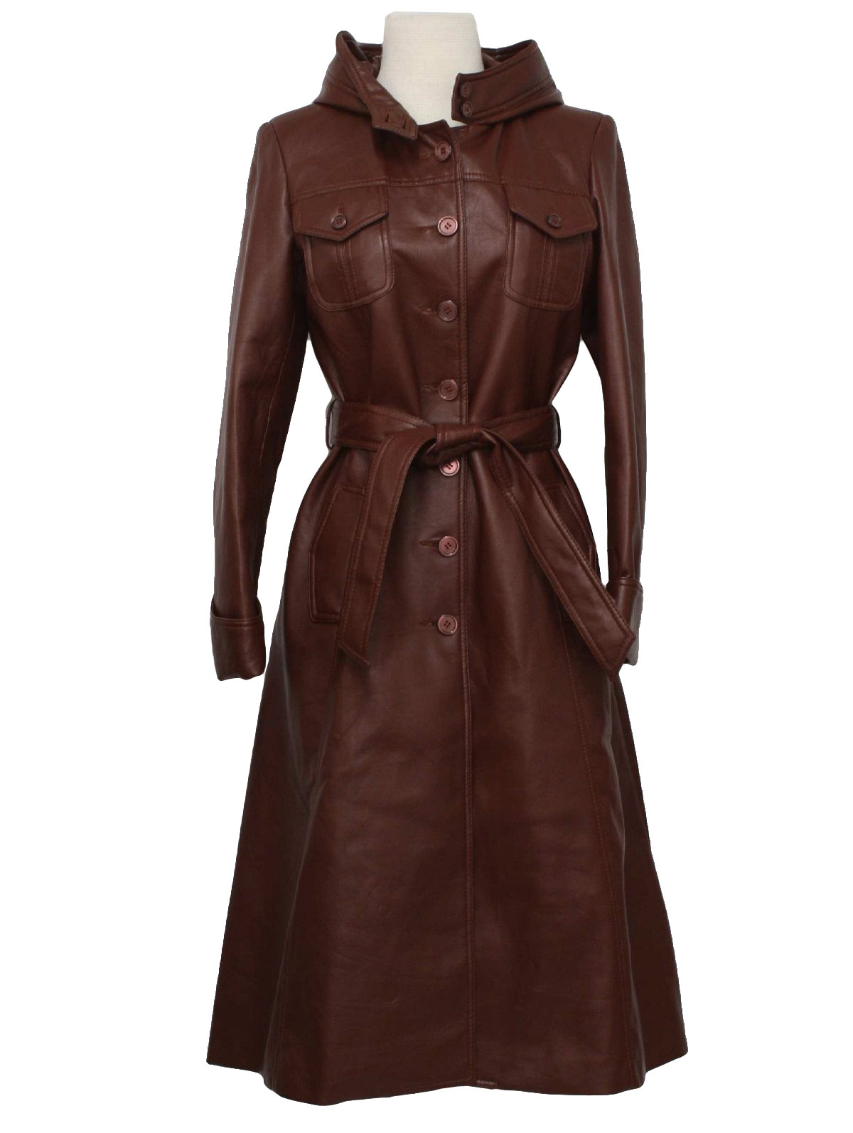 1970's Leather Jacket (Starmin): 70s -Starmin- Womens mahogany brown ...