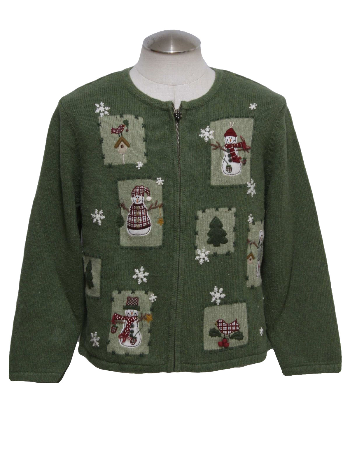 Womens Ugly Christmas Sweater : -Croft & Barrow- Womens green ...